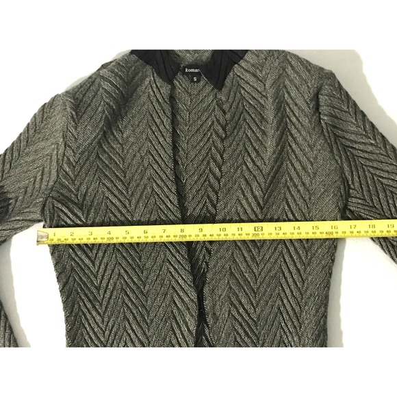 Komarov Jacket Womens Small Brown Textured Crinkle Classic Whimsigoth - Picture 9 of 14